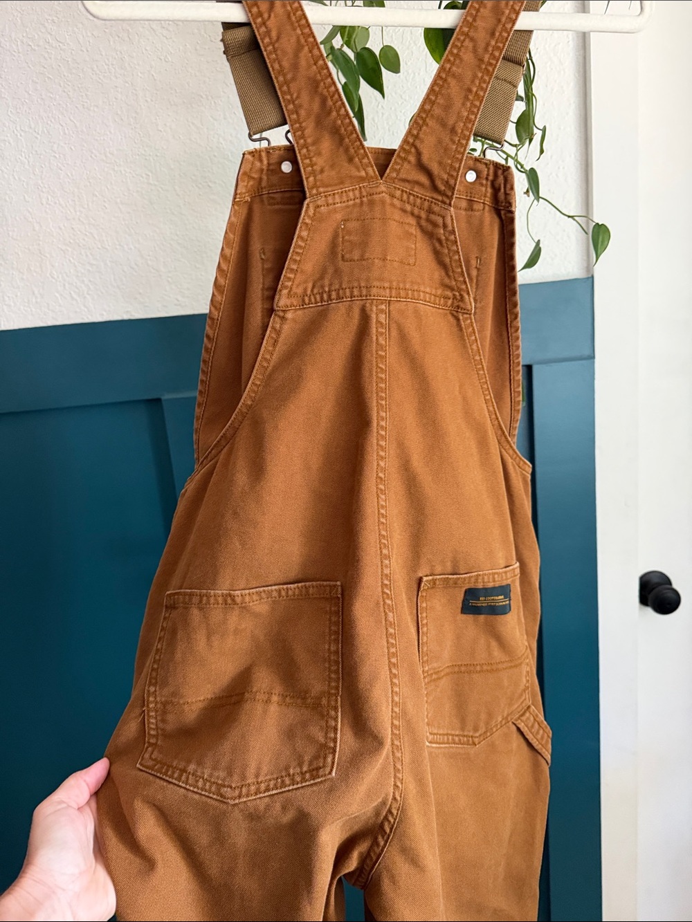 REI Women's Rust Brown Carpenter Overalls - Picture 4 of 7